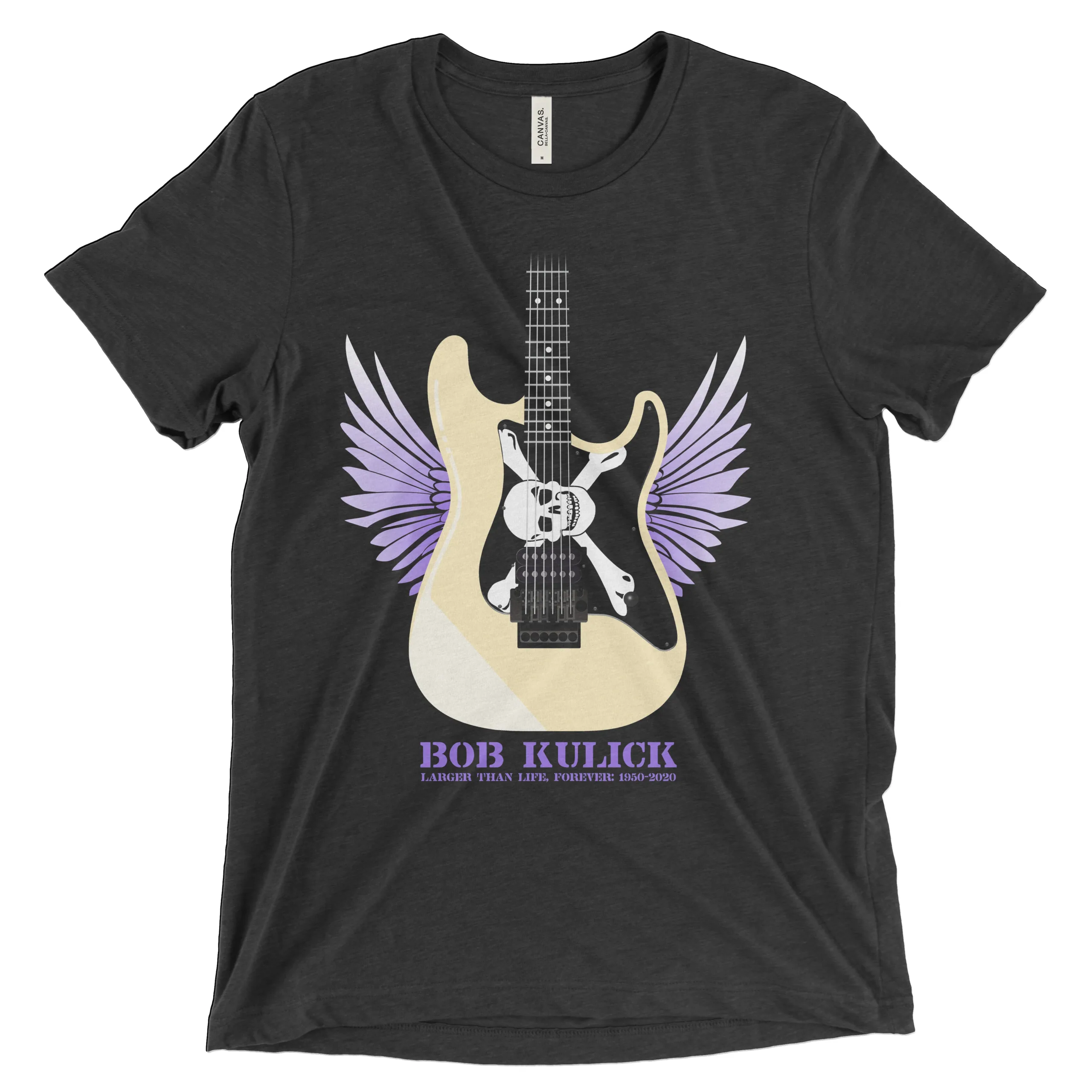 Bob Kulick Guitar Nut Tribute Skull Guitar Tee