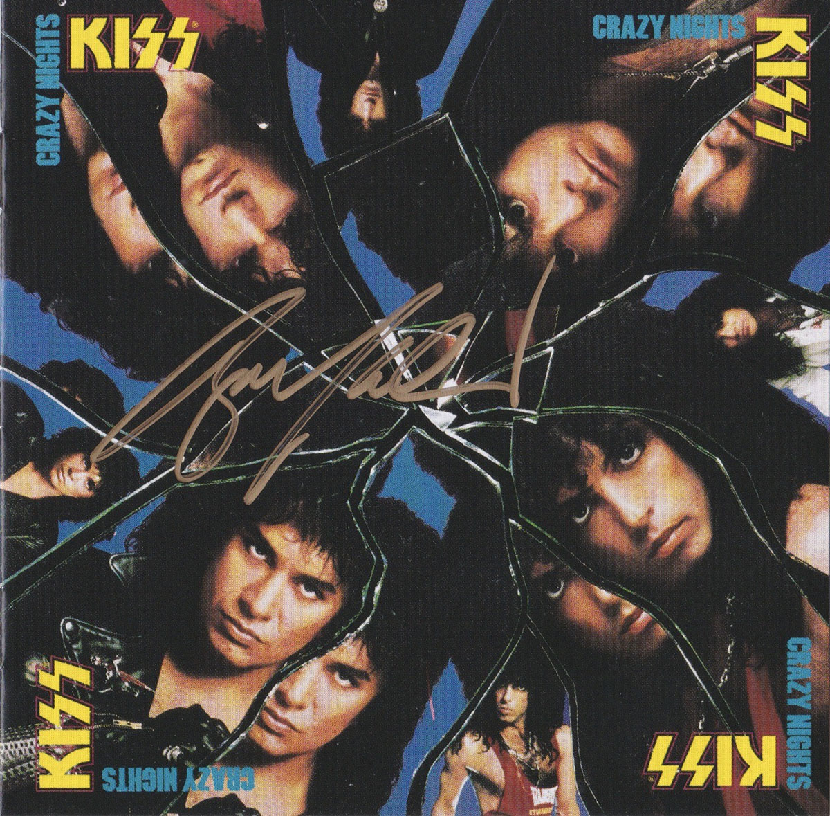 Autographed KISS Crazy Nights CD