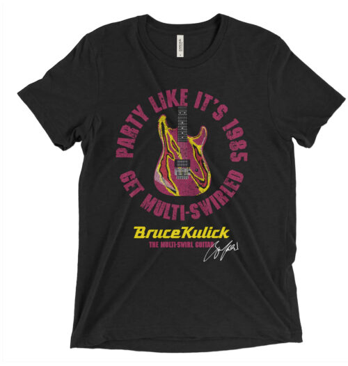 Bruce Kulick Guitar Nut Get Multi-Swirled 1985 Tee